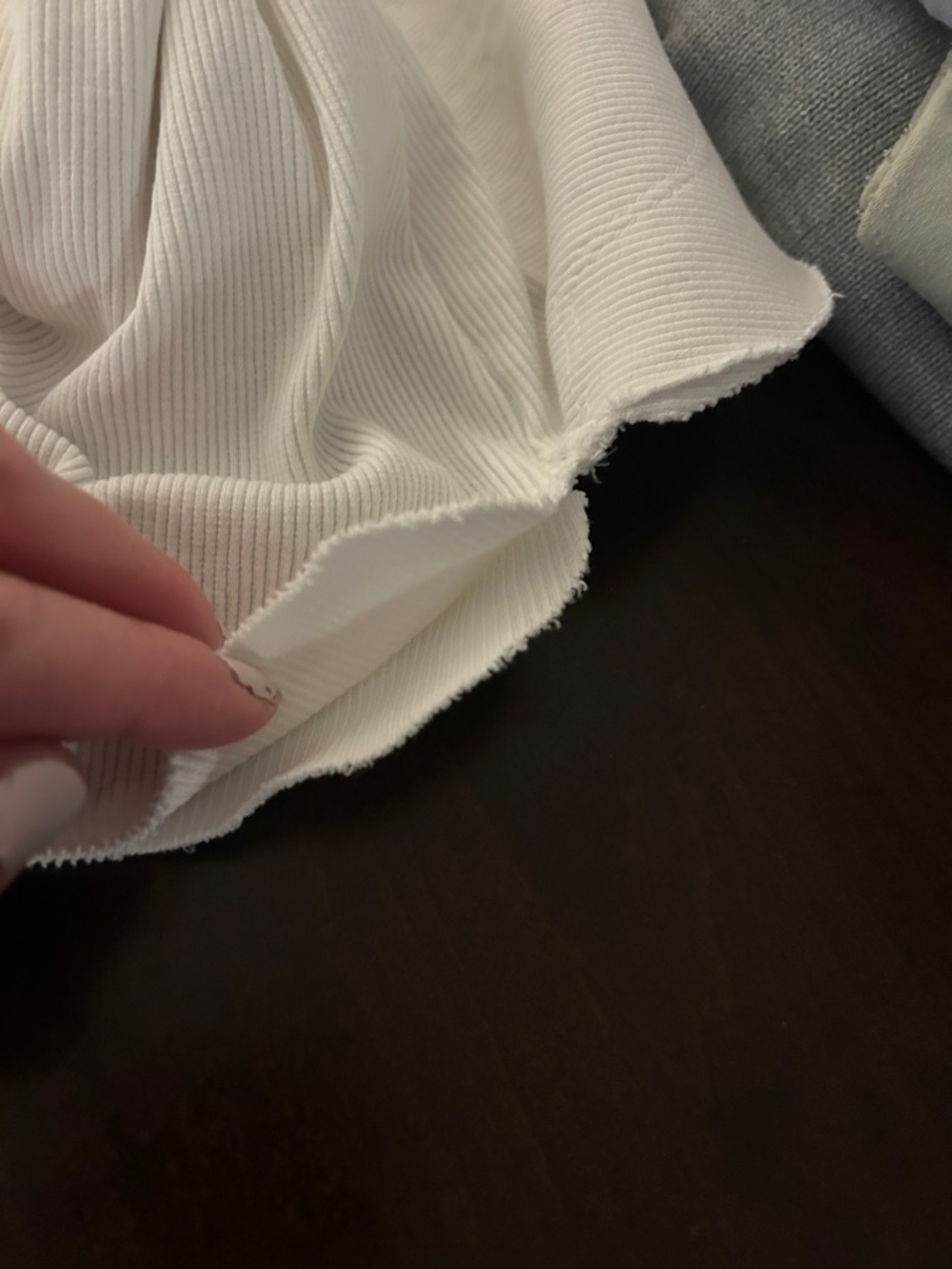 Pilcro White Puff-Sleeve Button Front Top - Picture 10 of 13